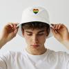 imageUnisex Athletic Bucket Hat Solid Colors Sun Hat with UV Protection for Outdoor Sports Packable Summer HatsWhiterainbow