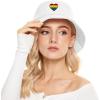 imageUnisex Athletic Bucket Hat Solid Colors Sun Hat with UV Protection for Outdoor Sports Packable Summer HatsWhiterainbow