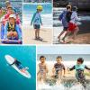 imageBoy Long Sleeve Rash Guard Shirt UPF 50 Sun Protection Rashguard Swim ShirtFluorescent Greenneon Orange