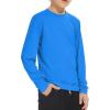 imageBoy Long Sleeve Rash Guard Shirt UPF 50 Sun Protection Rashguard Swim ShirtRoyal Blue