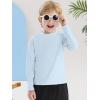imageBoys Rash Guard Swim Shirt Long Sleeve UPF 50 for Toddler Kids UV Protection Outdoor Rashguard Sun ShirtBlue