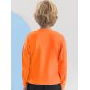 imageBoys Rash Guard Swim Shirt Long Sleeve UPF 50 for Toddler Kids UV Protection Outdoor Rashguard Sun ShirtNeon Orange