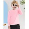 imageBoys Rash Guard Swim Shirt Long Sleeve UPF 50 for Toddler Kids UV Protection Outdoor Rashguard Sun ShirtPink