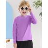 imageBoys Rash Guard Swim Shirt Long Sleeve UPF 50 for Toddler Kids UV Protection Outdoor Rashguard Sun ShirtPurple