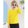 imageBoys Rash Guard Swim Shirt Long Sleeve UPF 50 for Toddler Kids UV Protection Outdoor Rashguard Sun ShirtYellow