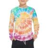 imageBoy Long Sleeve Rash Guard Shirt UPF 50 Sun Protection Rashguard Swim ShirtTie Dye