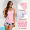 imageAmerican Trends Womens Tankini Swimsuits for Women 2025 Tummy Control Bathing Suits Two Piece Swimwear Tank Top with ShortPink