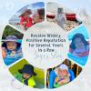imageBaby Sun Hat Toddler Summer UPF 50 Sun Protection Baby Boy Girls Hats Beach Hats Wide Brim Adjustable Bucket HatA 2 Pack Gray  Blue