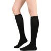 imageAmerican Trends Womens Knee High ampamp Thigh High Socks  Warm Striped Cosplay ampamp Athletic SocksA 1 Pack Black Solid