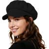 imageNewsboy Hats for Women Winter Beret Hat Classic Newsboy Caps Retro Fashion French Hats for WomenA Black