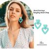 imageHeart Earrings Y2K Love Heart Big Hoop Cute Fun Dangle Earrings