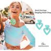 imageHeart Earrings Y2K Love Heart Big Hoop Cute Fun Dangle Earrings