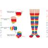 imageAmerican Trends Womens Rainbow Socks Striped Knee High Socks Thigh High Stockings Casual Tube Socks Costume Leg Warmers01 Red Rainbow