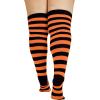 imageAmerican Trends Womens Rainbow Socks Striped Knee High Socks Thigh High Stockings Casual Tube Socks Costume Leg Warmers02 Pink Rainbow Plus Size