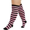 imageAmerican Trends Womens Rainbow Socks Striped Knee High Socks Thigh High Stockings Casual Tube Socks Costume Leg Warmers03 Orange Black Plus Size