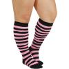 imageAmerican Trends Womens Rainbow Socks Striped Knee High Socks Thigh High Stockings Casual Tube Socks Costume Leg Warmers03 Orange Black Plus Size