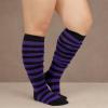 imageAmerican Trends Womens Rainbow Socks Striped Knee High Socks Thigh High Stockings Casual Tube Socks Costume Leg Warmers03 Pink Black Plus Size