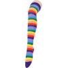 imageAmerican Trends Womens Rainbow Socks Striped Knee High Socks Thigh High Stockings Casual Tube Socks Costume Leg Warmers03 White Black