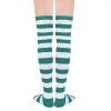 imageAmerican Trends Womens Rainbow Socks Striped Knee High Socks Thigh High Stockings Casual Tube Socks Costume Leg Warmers04 1 Pack Green