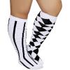 imageAmerican Trends Womens Rainbow Socks Striped Knee High Socks Thigh High Stockings Casual Tube Socks Costume Leg Warmers08 Striped Diamond Patternplus Size