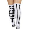 imageAmerican Trends Womens Rainbow Socks Striped Knee High Socks Thigh High Stockings Casual Tube Socks Costume Leg Warmers08 Striped Diamond Patternplus Size