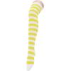 imageAmerican Trends Womens Rainbow Socks Striped Knee High Socks Thigh High Stockings Casual Tube Socks Costume Leg Warmers08 Yellow White Stripes