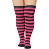 08 Rose Black Stripes(plus Size)