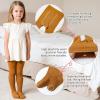imageAmerican Trends Baby Leggings Stocking Toddler Girl Socks Tights for Baby Girls Kids Winter Knitted Leggings02 2 Packs Whiteblack