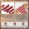 imageAmerican Trends Baby Leggings Stocking Toddler Girl Socks Tights for Baby Girls Kids Winter Knitted LeggingsWhite Red Stripes