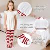imageAmerican Trends Baby Leggings Stocking Toddler Girl Socks Tights for Baby Girls Kids Winter Knitted LeggingsWhite Red Stripes