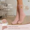 imageAmerican Trends Coral Fleece Cloud Socks UltraSoft Fuzzy Warm Sleep Socks Cozy Unisex Gifts for Birthday SelfCarePink a