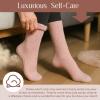 imageAmerican Trends Coral Fleece Cloud Socks UltraSoft Fuzzy Warm Sleep Socks Cozy Unisex Gifts for Birthday SelfCarePink a