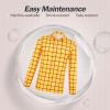 imageAmerican Trends Cowboy Costume Men Adult Halloween Costume Men Cowboy Shirt Outfit Long Sleeves Yellow and Red Plaid ShirtYellow