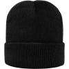 imageAmerican Trends Kids Beanie Warm Knit Beanie Hats Boys Girls Winter Hat Soft Slouchy Hats for KidsBlack