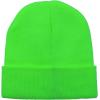 imageAmerican Trends Kids Beanie Warm Knit Beanie Hats Boys Girls Winter Hat Soft Slouchy Hats for KidsNeon Green