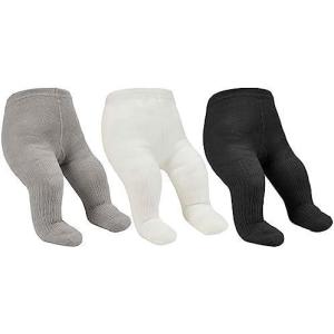 imageAmerican Trends Baby Leggings Stocking Toddler Girl Socks Tights for Baby Girls Kids Winter Knitted Leggings03 3 Packs Blackwhitelgray