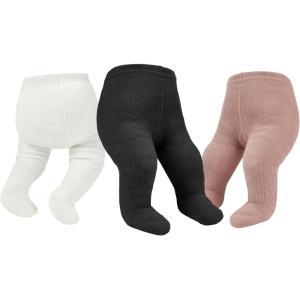 imageAmerican Trends Baby Leggings Stocking Toddler Girl Socks Tights for Baby Girls Kids Winter Knitted Leggings04 3 Packs Whiteblackpink