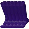 imageAmerican Trends Girls Softball Socks 6 Pairs Baseball Softball Socks for Girls Youth Knee High Soccer SocksPurple