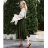 imageAmerican Trends Womens Renaissance Pirate Skirt Medieval Long Flowy Maxi Skirt for Ren Faire Halloween Outfit with PocketsArmy Green
