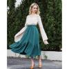 imageAmerican Trends Womens Renaissance Pirate Skirt Medieval Long Flowy Maxi Skirt for Ren Faire Halloween Outfit with PocketsBlue