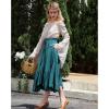 imageAmerican Trends Womens Renaissance Pirate Skirt Medieval Long Flowy Maxi Skirt for Ren Faire Halloween Outfit with PocketsBlue