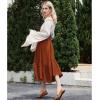 imageAmerican Trends Womens Renaissance Pirate Skirt Medieval Long Flowy Maxi Skirt for Ren Faire Halloween Outfit with PocketsOrange
