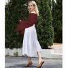 imageAmerican Trends Womens Renaissance Pirate Skirt Medieval Long Flowy Maxi Skirt for Ren Faire Halloween Outfit with PocketsWhite
