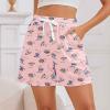 imageAmerican Trends 3 Pack Pajama Shorts Women Casual Elastic Waist Comfy Printed Sleep Lounge Shorts for Women PJ BottomsSet1