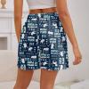 imagePajama Shorts Women Set Casual Elastic Sleep Shorts Summer Lounge Pants Comfy Pj Short with Pockets PrintedBlue Cat