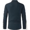 imageMens Pirate Shirt Medieval Renaissance Steampunk Retro Long Sleeve Lace up T Shirt Viking Gothic Halloween Costume TopNavy D