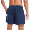 imageMens Swim Trunks with Compression Liner Board Shorts for Men Quick Dry Swimsuits Bathing Suit Swimwear MXXL5 a Navy Blue