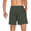 imageMens Swim Trunks with Compression Liner Board Shorts for Men Quick Dry Swimsuits Bathing Suit Swimwear MXXL7army Green