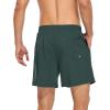 imageMens Swim Trunks with Compression Liner Board Shorts for Men Quick Dry Swimsuits Bathing Suit Swimwear MXXL7dark Green