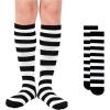 1 Pack Striped Black White